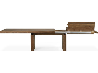 Double Teak Extendable Dining Table