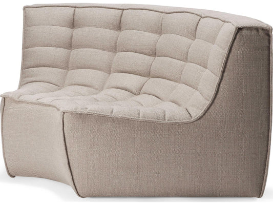 N701 Beige Upholstered Sectional Sofa