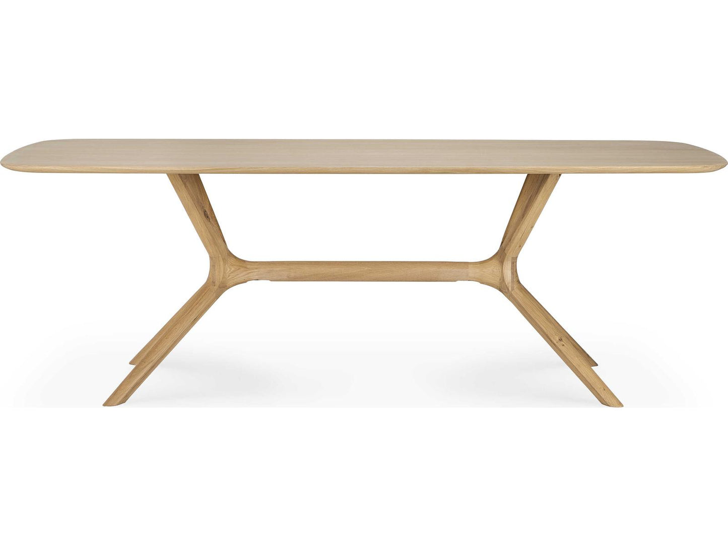 X 88 Inch Solid Oak Dining Table with Hardwax Oil Finish