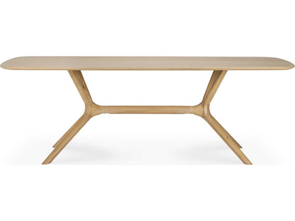 X 88 Inch Solid Oak Dining Table with Hardwax Oil Finish
