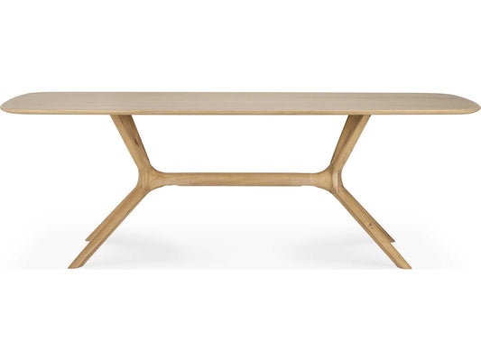 X 88 Inch Solid Oak Dining Table with Hardwax Oil Finish