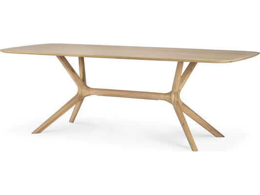 X 88 Inch Solid Oak Dining Table with Hardwax Oil Finish