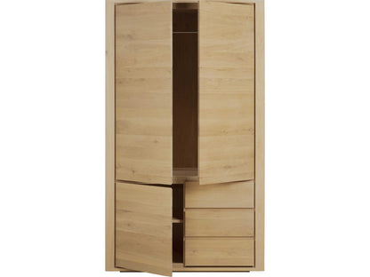 Shadow Oak Dresser with 3 Doors and 2 Drawers