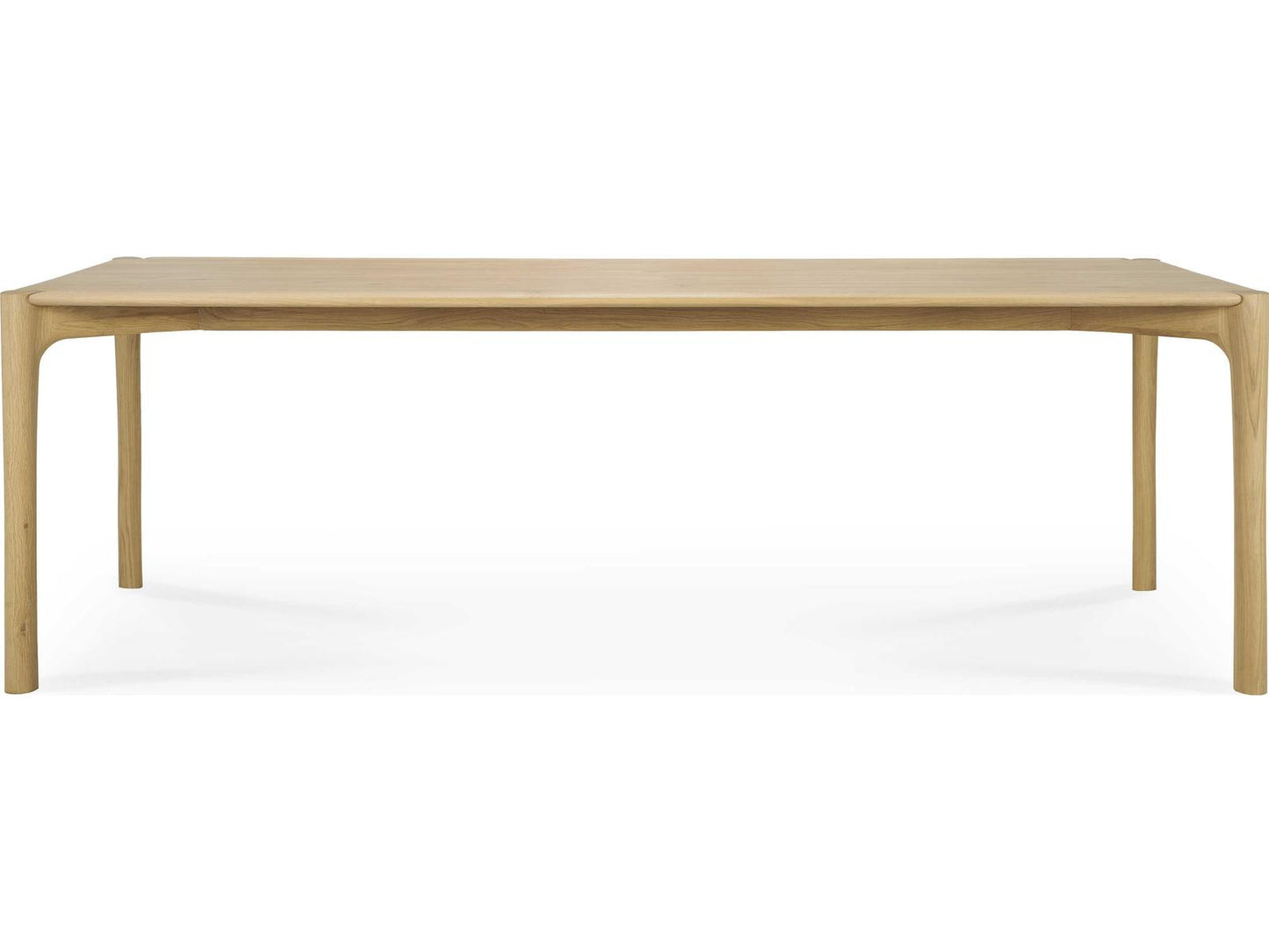 Pi 95-Inch Rectangle Dining Table in Solid Oak with Hardwax Oil Finish