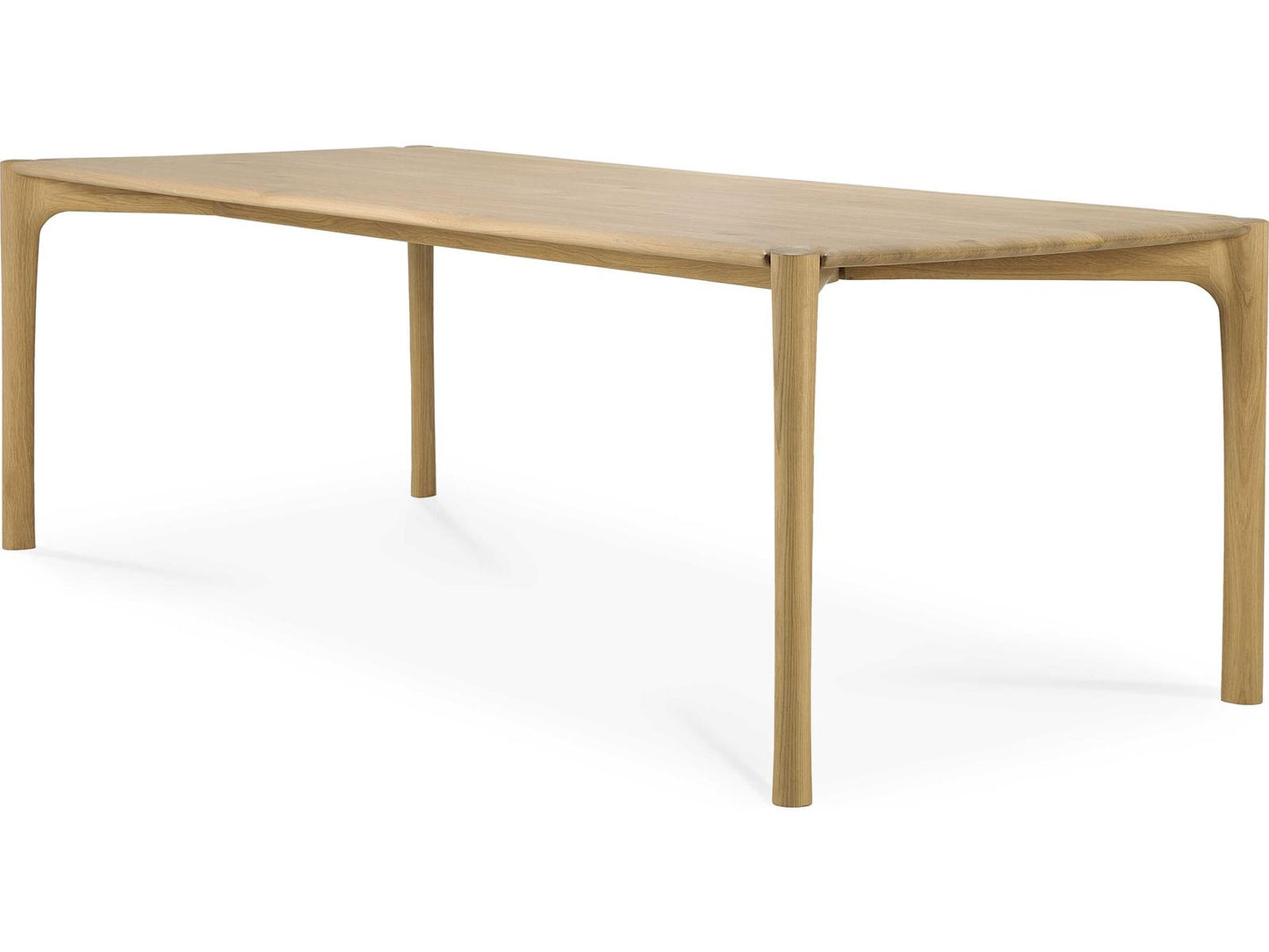 Pi 95-Inch Rectangle Dining Table in Solid Oak with Hardwax Oil Finish