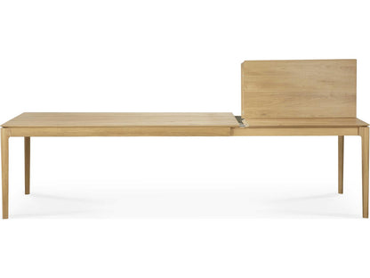 Bok 79-Inch Rectangle Extendable Dining Table in Solid Oak