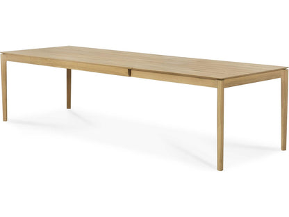 Bok 79-Inch Rectangle Extendable Dining Table in Solid Oak