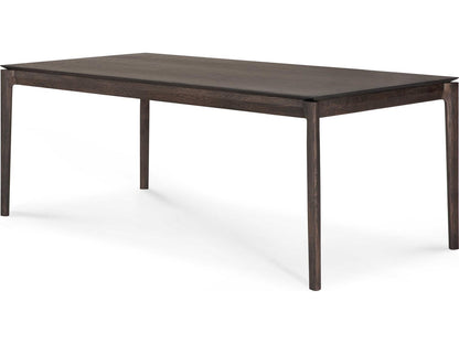 Bok 79-118 Inch Extendable Oak Dining Table in Oak Brown