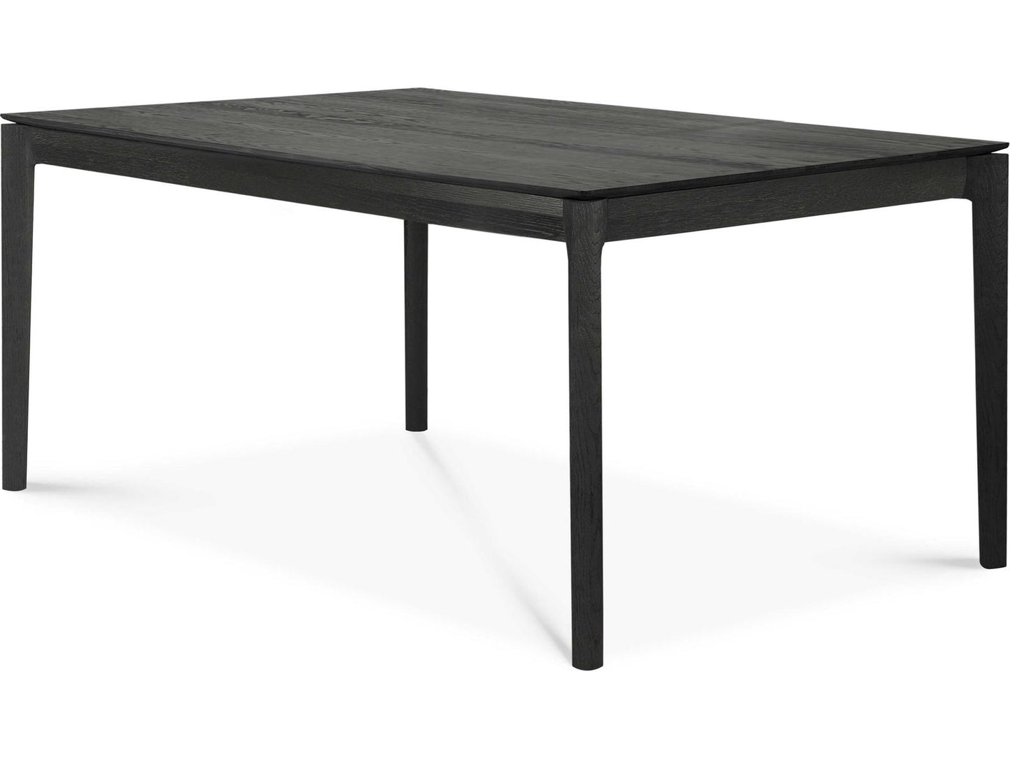 Bok Extendable Rectangle Dining Table Black Oak 79 to 118 Inch