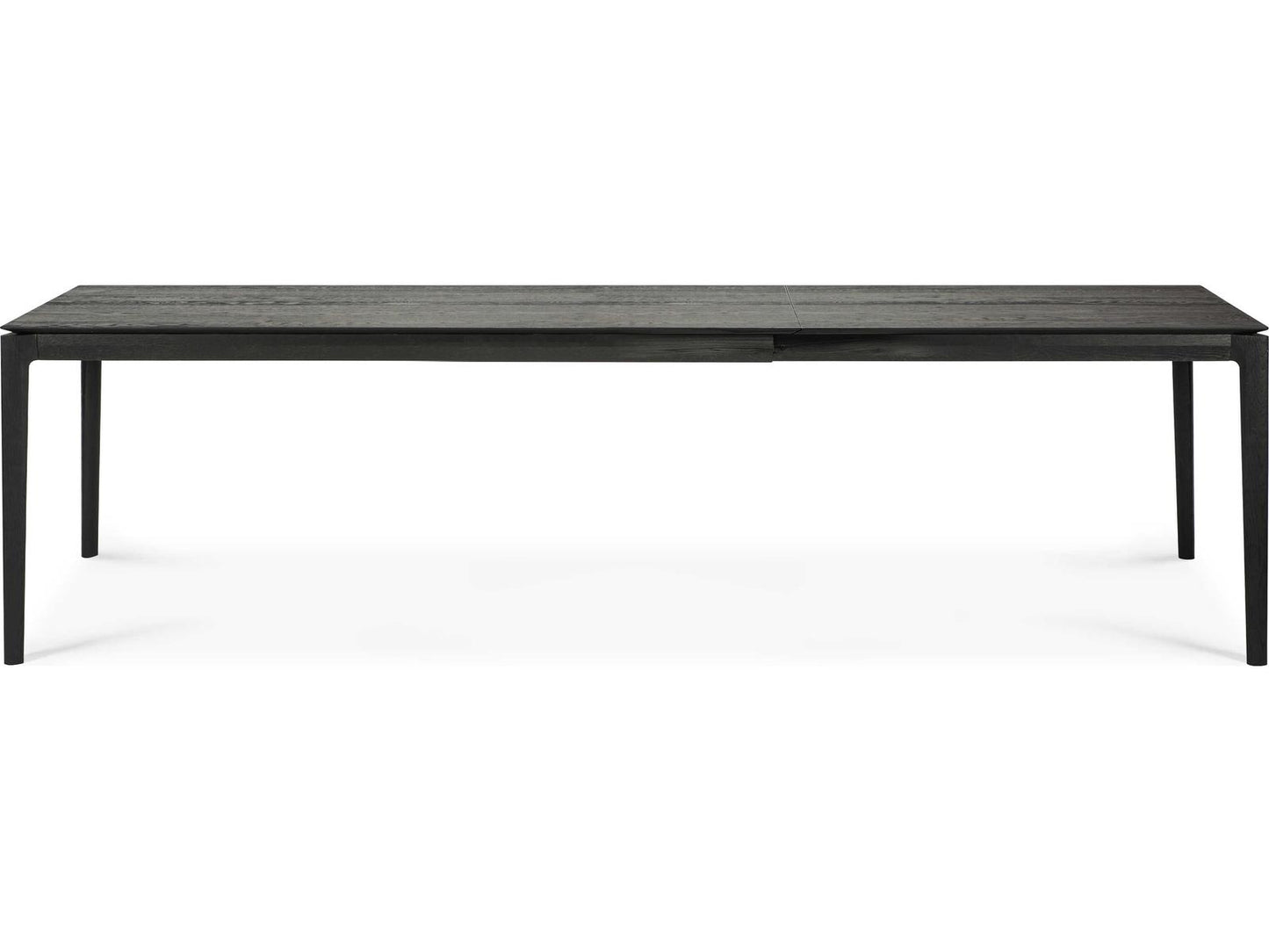 Bok Extendable Rectangle Dining Table Black Oak 79 to 118 Inch
