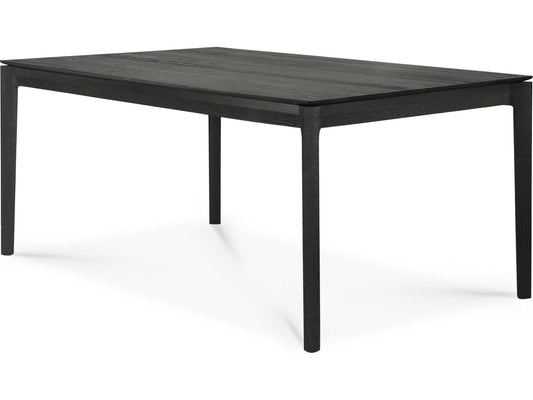 Bok Black Oak Extendable Dining Table 55-87 Inch