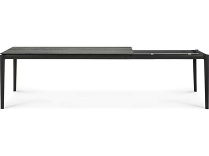 Bok 71-110 Inch Extendable Rectangle Dining Table Black Oak
