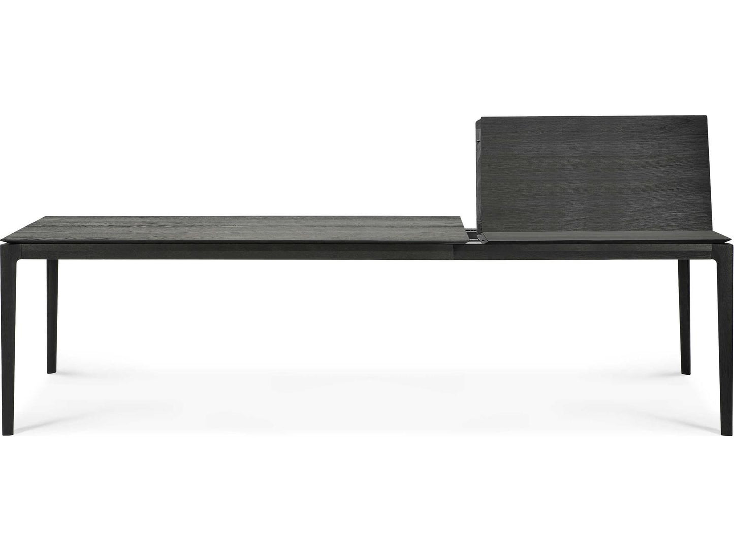 Bok 71-110 Inch Extendable Rectangle Dining Table Black Oak