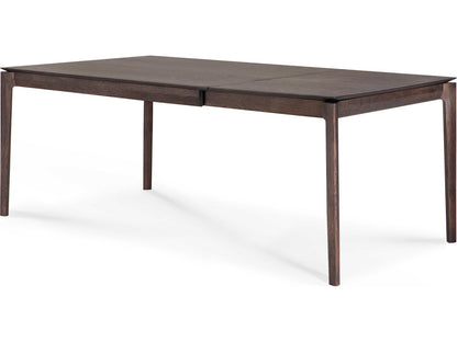 Bok Oak Brown Extendable Dining Table 55 to 87 Inch