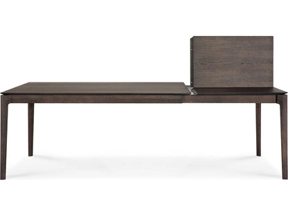 Bok Extendable Rectangle Dining Table in Brown Oak
