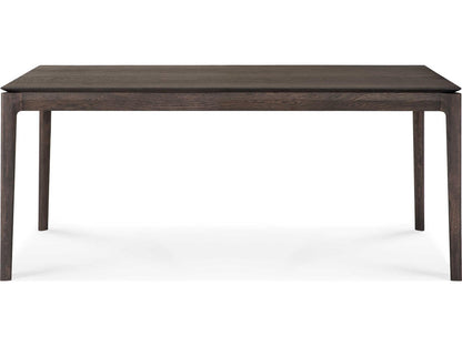 Bok Oak Brown Extendable Dining Table 78 Inch to 118 Inch
