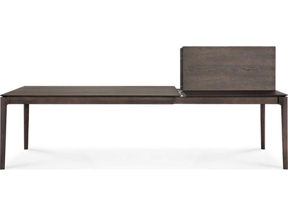 Bok Oak Brown Extendable Dining Table 78 Inch to 118 Inch