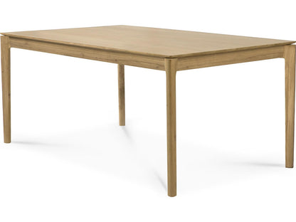 Bok Extendable Dining Table Varnished Oak Rectangular with Seating for 12