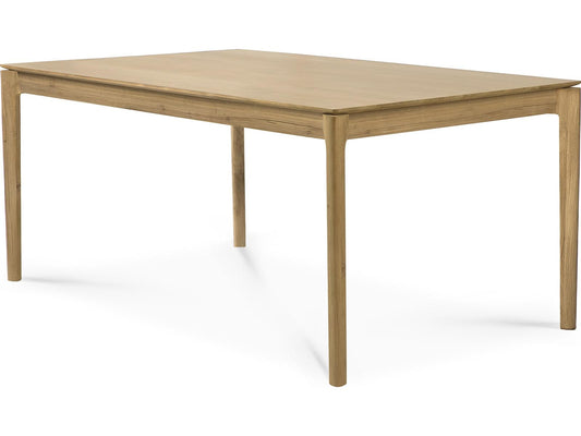 Bok Extendable Dining Table Varnished Oak Rectangular with Seating for 12