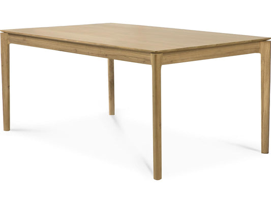 Bok Extendable Rectangular Dining Table in Varnished Oak