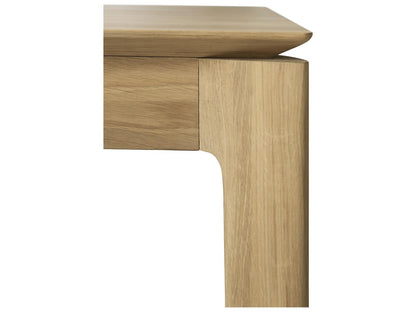 Bok Extendable Dining Table Varnished Oak Rectangular 79-118 Inch