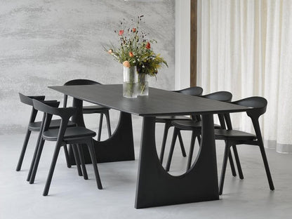 Bok 87-Inch Rectangle Dining Table in Black Oak