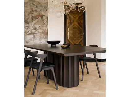 Sequence Rectangle Dining Table in Dark Brown Mahogany