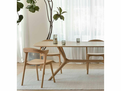 X 88 Inch Solid Oak Dining Table with Hardwax Oil Finish