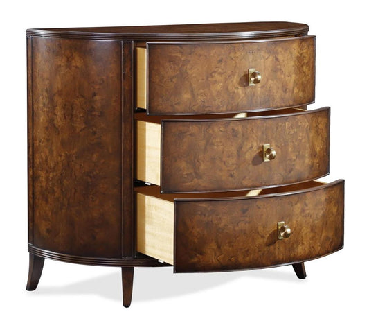 John Richard Sylvestre Three-Drawer Chest, Walnut
