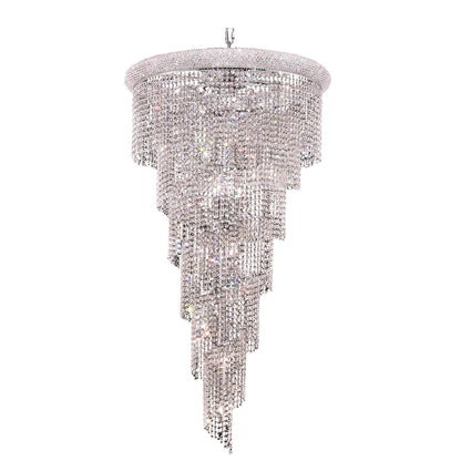 Elegant Lighting Spiral 30 Inch 22 Light Chandelier Cp414923