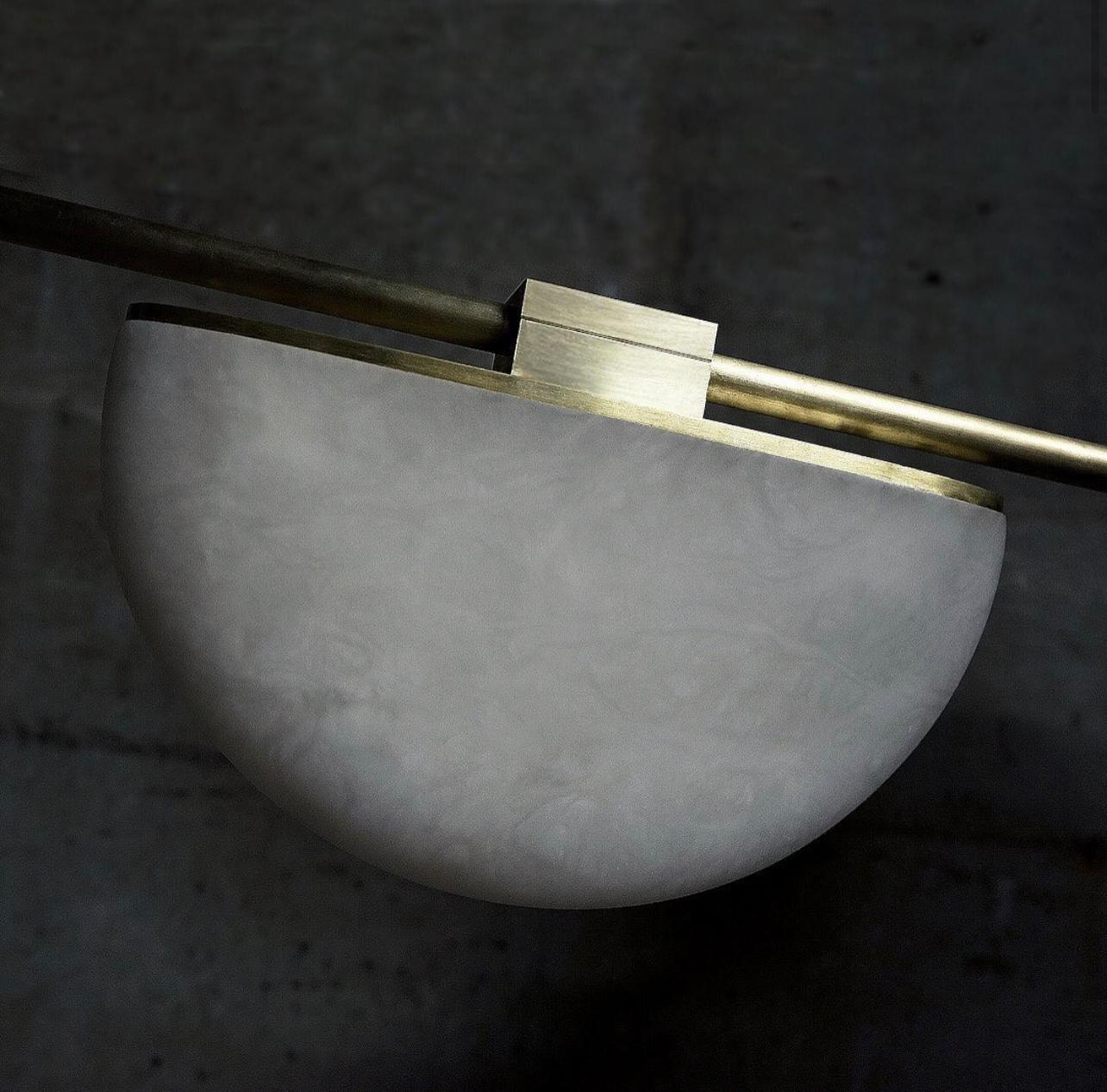 Alabaster Artistic Modern Chandelier for Bar Area