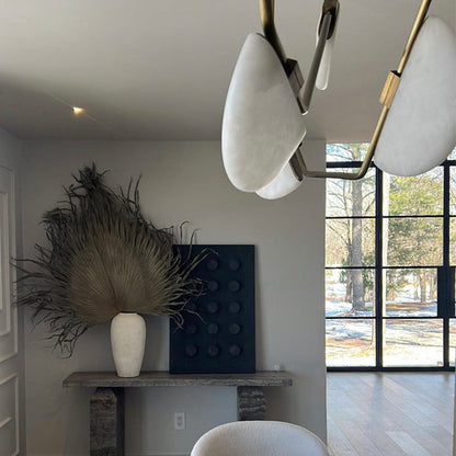 Alabaster Artistic Modern Chandelier for Bar Area