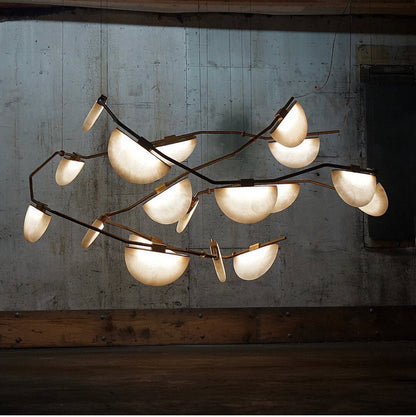 Alabaster Artistic Modern Chandelier for Bar Area