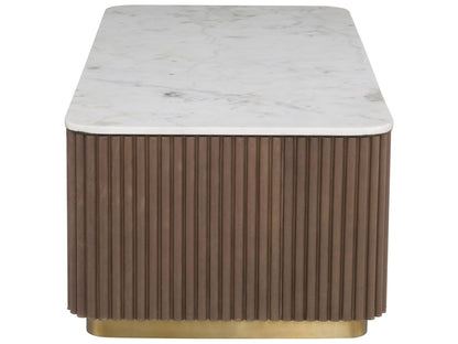 Dimitri Rectangular Marble Coffee Table