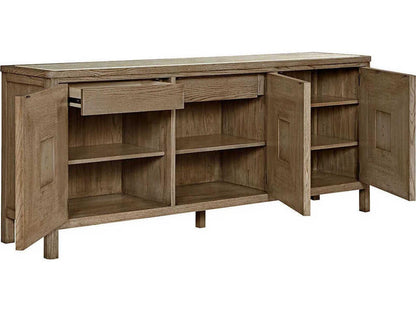 Monogram 84 Inch Oak Wood Sideboard in French Oak