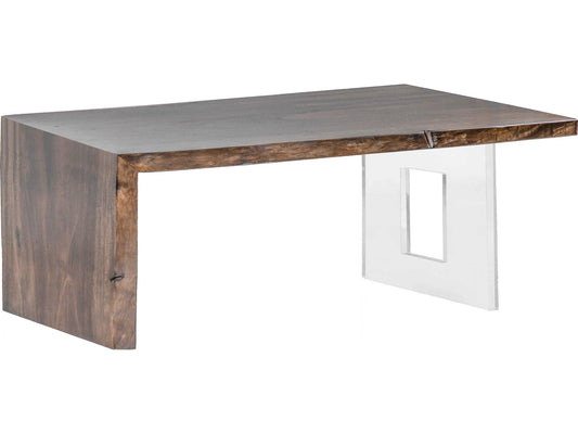 Live Edge Heritage Rectangular Wood Coffee Table in Guanacaste