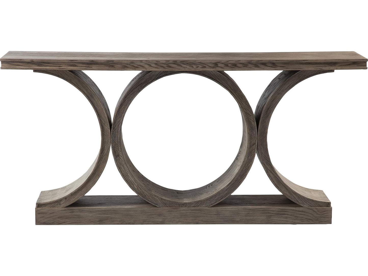 Monogram Rectangular Wood Console Table
