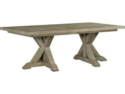 Monogram Rectangular Extendable Dining Table in French Oak