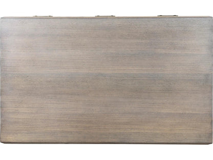 Monogram Expedition Rectangular Wood Coffee Table with Drawers