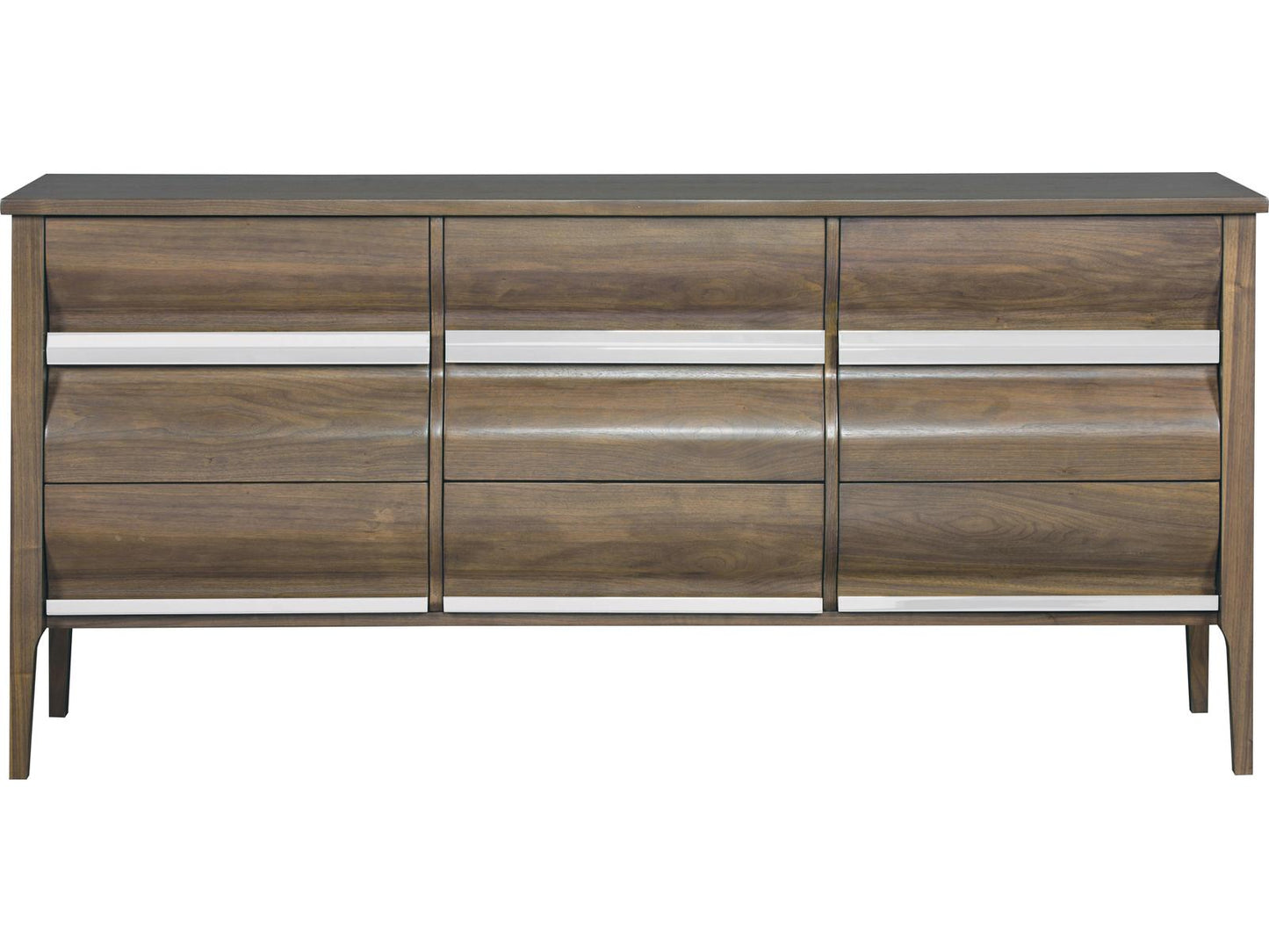 Monogram Heatherwood 9-Drawer Double Dresser in Brown Walnut