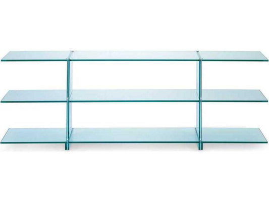 Teso Rectangular Float Glass Console Table by Renzo Piano