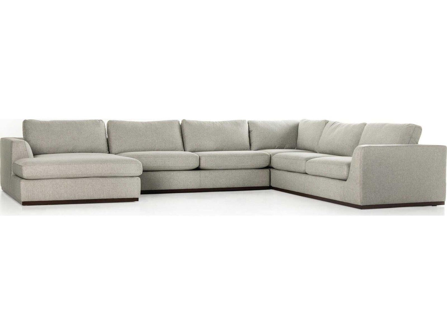 Centrale Colt 4-Piece Modular Sectional Sofa in Aldred Silver