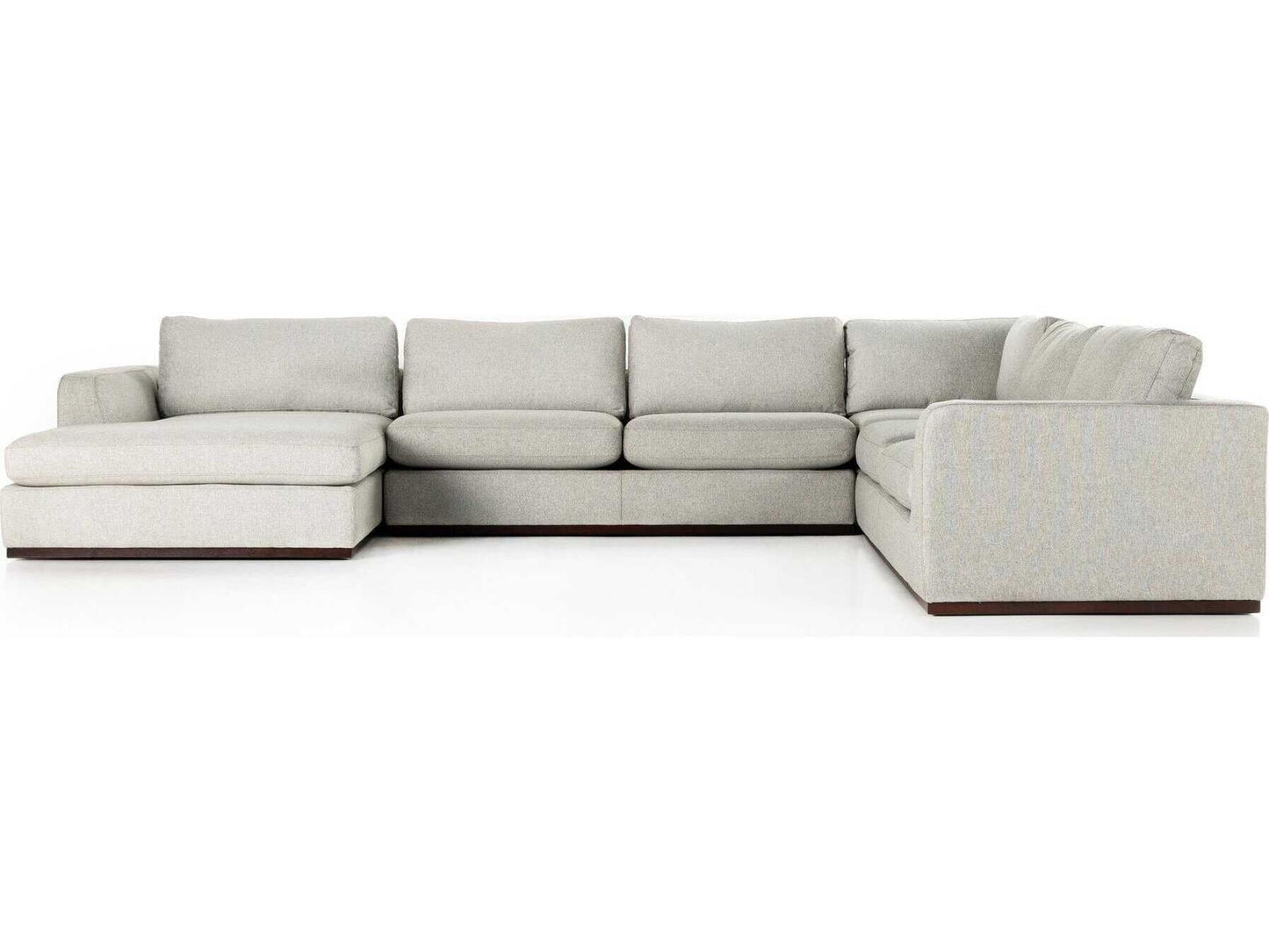 Centrale Colt 4-Piece Modular Sectional Sofa in Aldred Silver