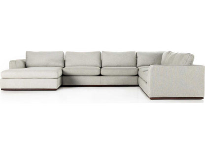 Centrale Colt 4-Piece Modular Sectional Sofa in Aldred Silver