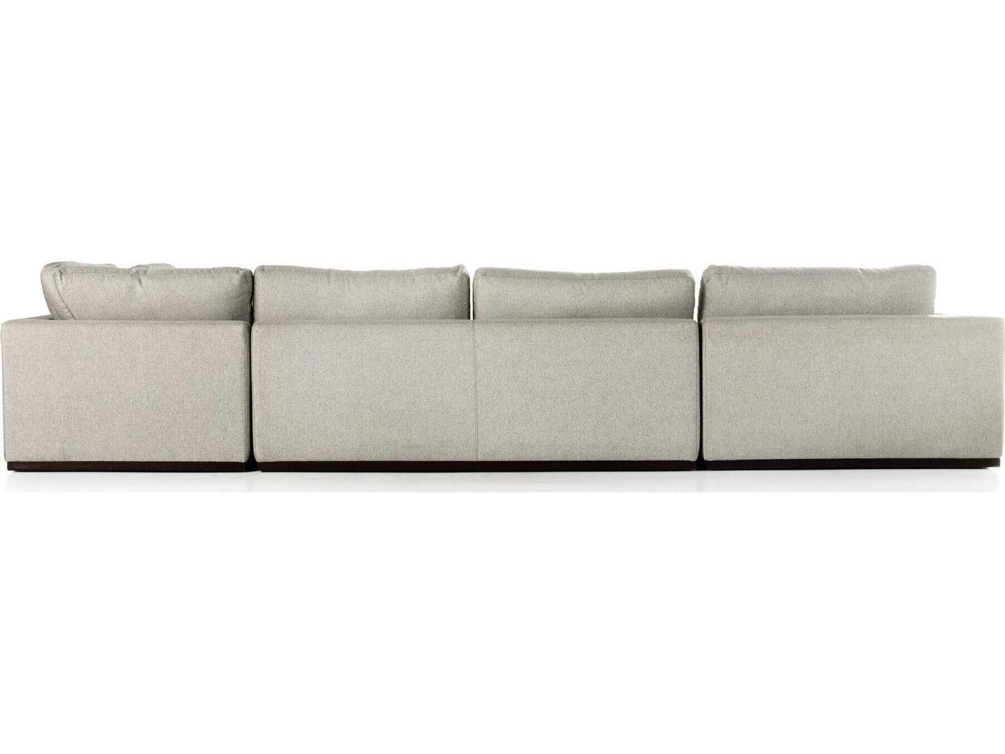 Centrale Colt 4-Piece Modular Sectional Sofa in Aldred Silver