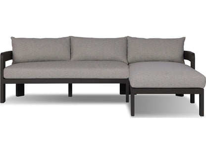 Pembrook 2-Piece Right Facing Outdoor Sectional Sofa in Concha Fog