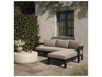 Pembrook 2-Piece Right Facing Outdoor Sectional Sofa in Concha Fog