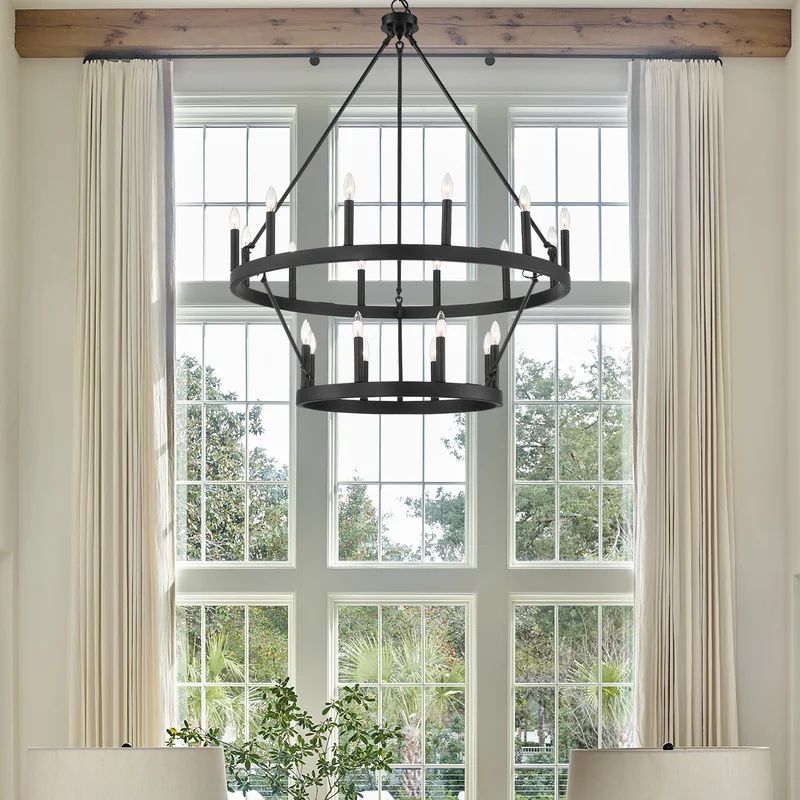 Camilor Vintage Candelabra 2-Tier Chandelier