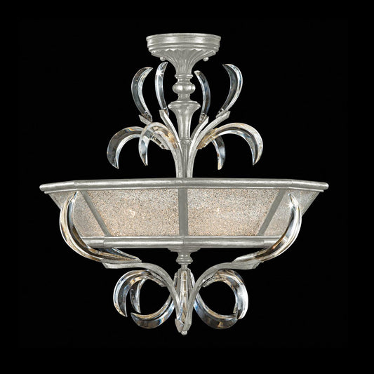 Fine Art Lamps Beveled Arcs 26 Inch 3 Light Flush Mount Cp446737