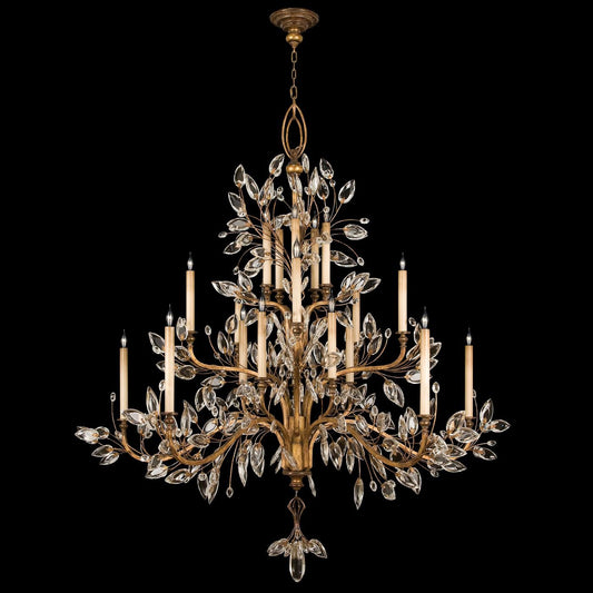 Fine Art Lamps Crystal Laurel 75 Inch 20 Light Chandelier Cp100951